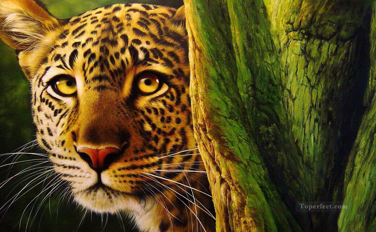 Leopard 12 Peintures à l'huile